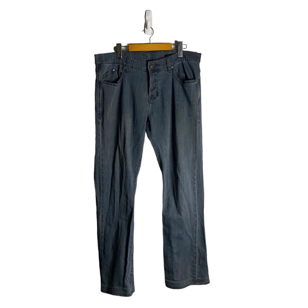 William Rast Men's Medium Indigo Button-Fly Straight Leg Jeans